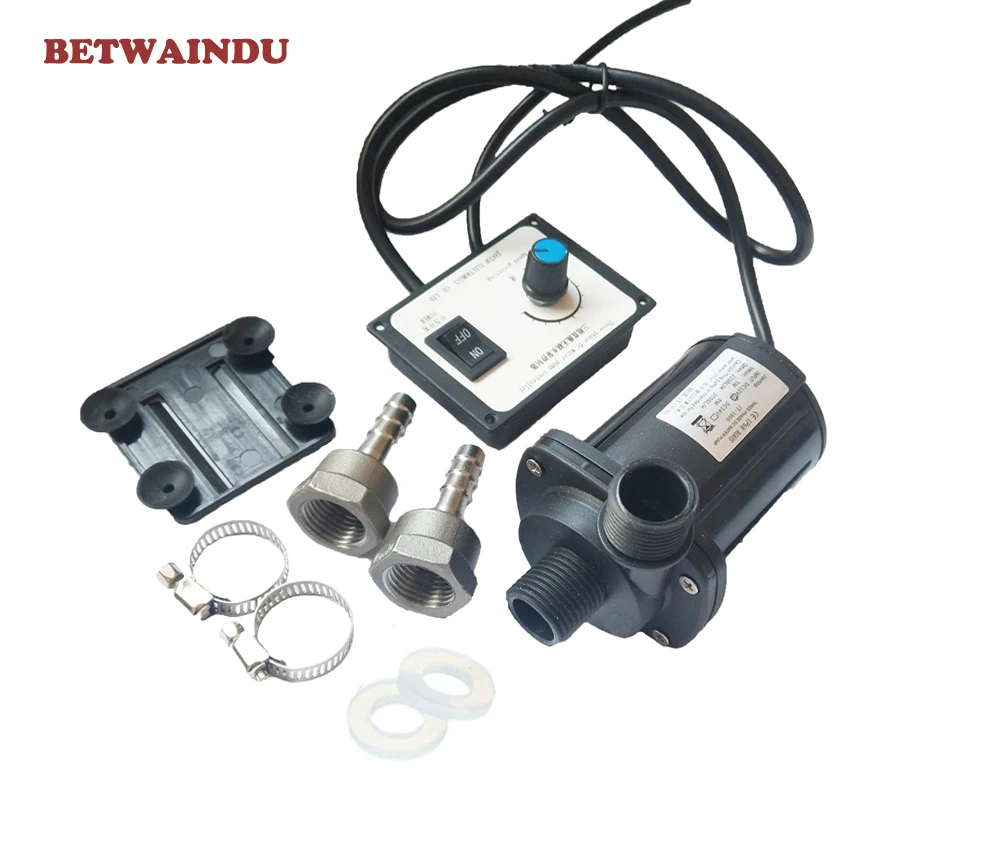 Brushless Motor Pressure Water Circulation Pump 12V/24V 3 Phase 3000L/H Flow Adjustable Amphibious