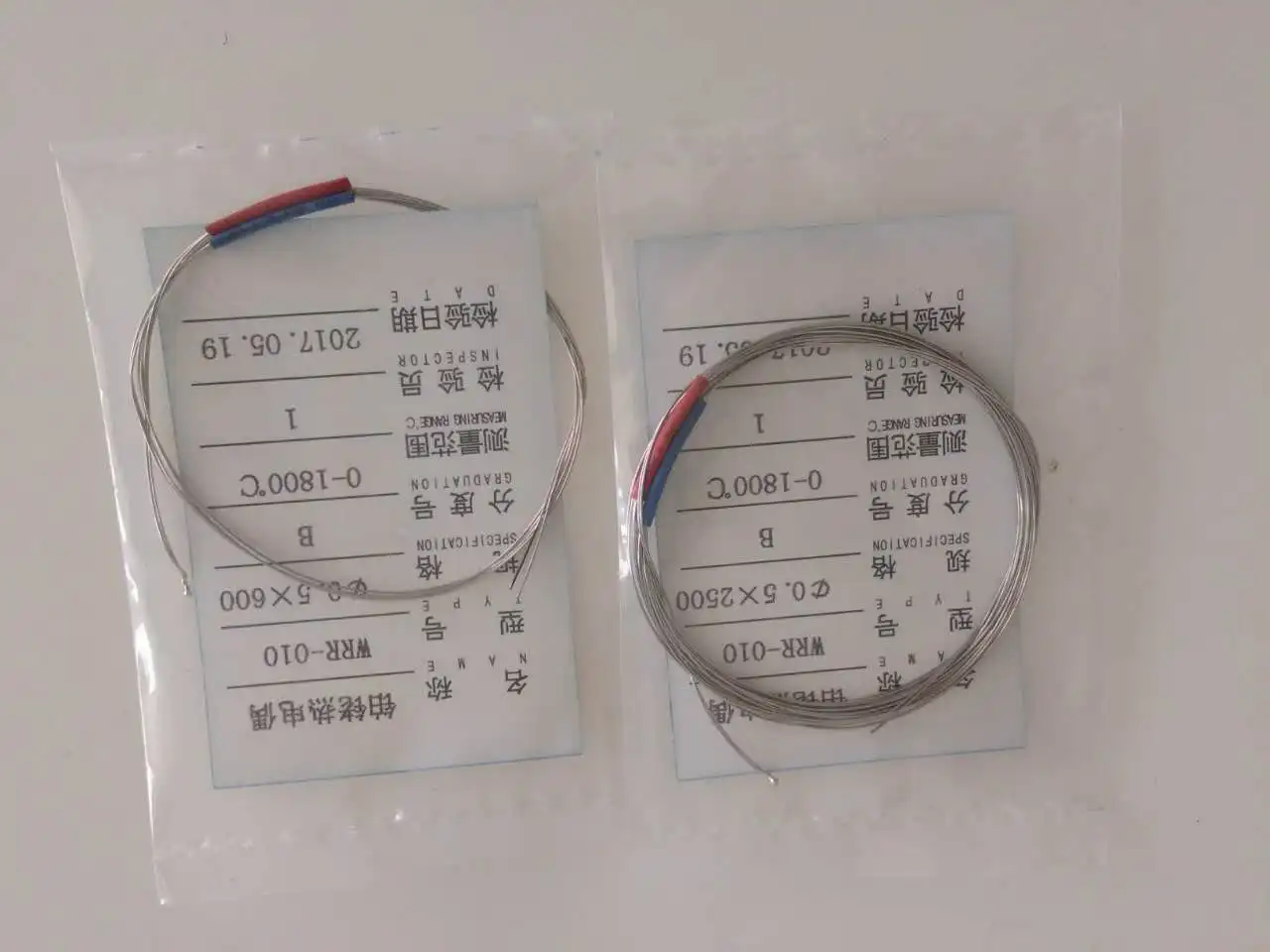 High Temperature Resistance Platinum Rhodium Thermocouple Wire Tungsten Rhodium Thermocouple Wire