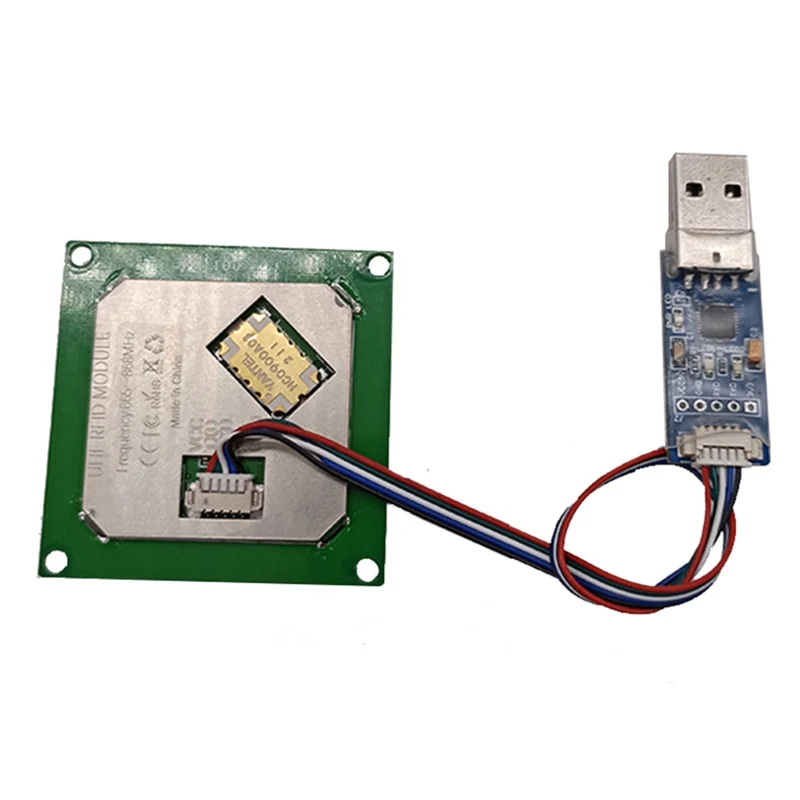 FM-506 Size 50*50mm UHF RFID 865~868MHz or 902-928mhz Integrated 3dBi Double Feed Antenna Label Reader Module With Free SDK