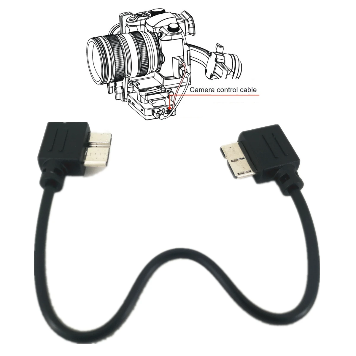 Cable de Control de Micro cámara USB 3,0 a USB para ZHIYUN Crane 3 LAB y Canon 1DX Mark Ⅱ 5DS R 5D Ⅳ Nikon D850 Crane3 Lab