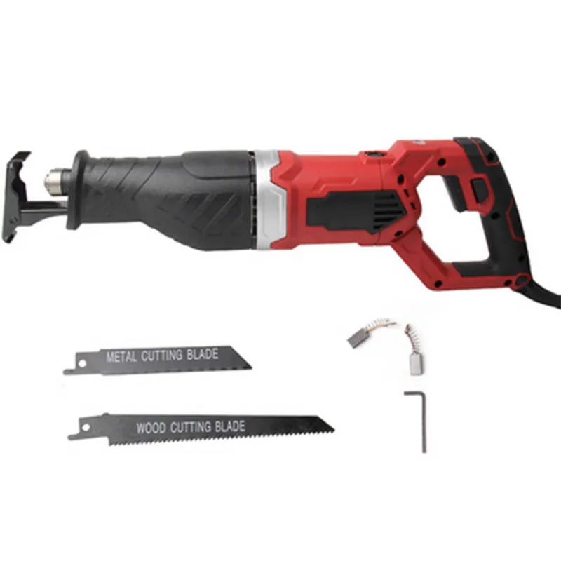 Serra elétrica multifuncional, 220v/1300w, corte de osso de metal, velocidade ajustável, serra manual, 1 peça