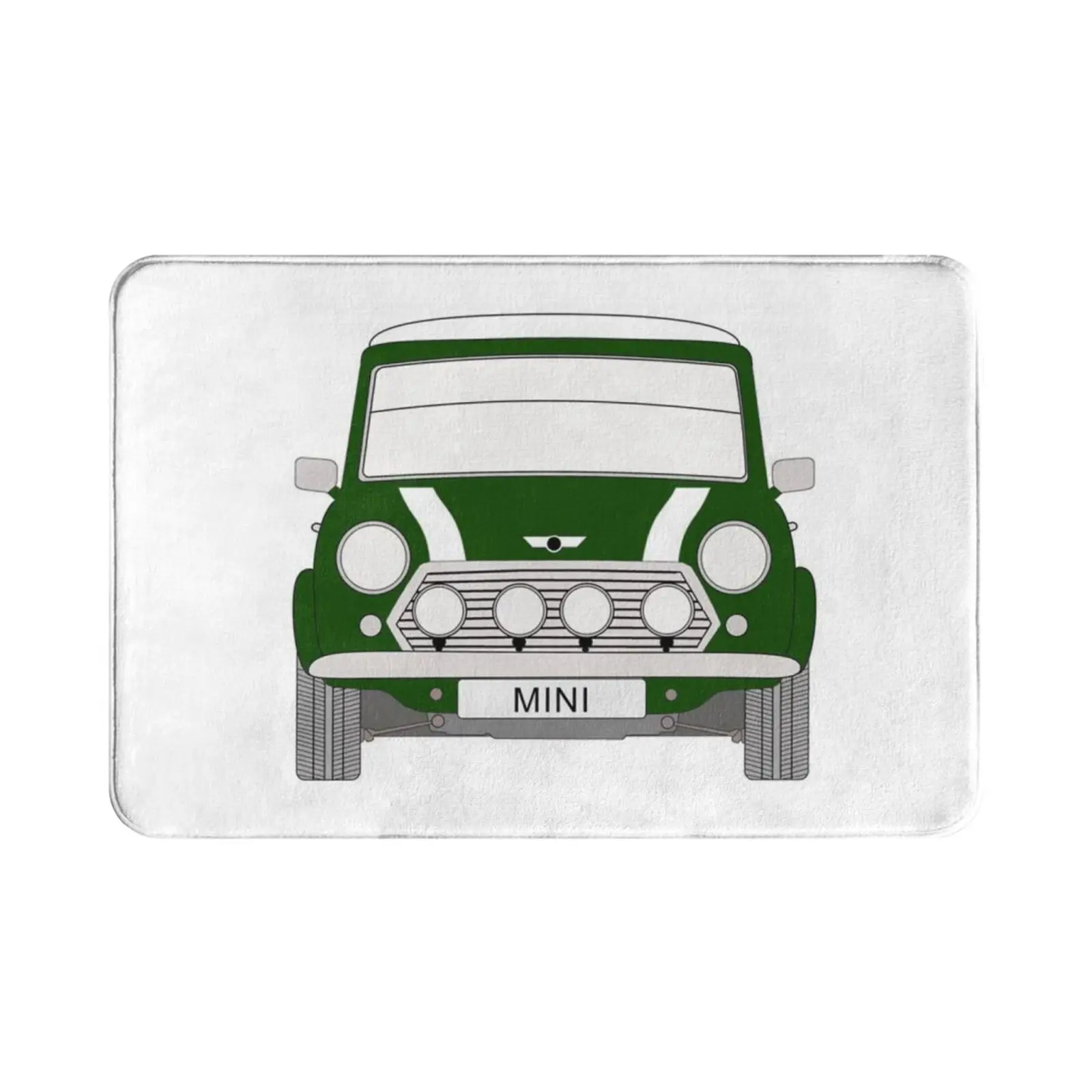 Mini Cooper ( Email To Change Colour ) Carpet Mat Rug Cushion Soft Non-Slip Mini Mini Cooper Car Paigeioart Personalise