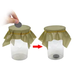 1pcs Pena Coin Penetration Magic Tricks Dish Coin Thru Rubber Sheet Into Cup Black Hole Magic Trick Mentalism Props Illusion