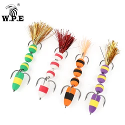 W. p. e.-isca de pesca multicolor suave, isca artificial para a pesca do robalo, wobblers, nova mandula