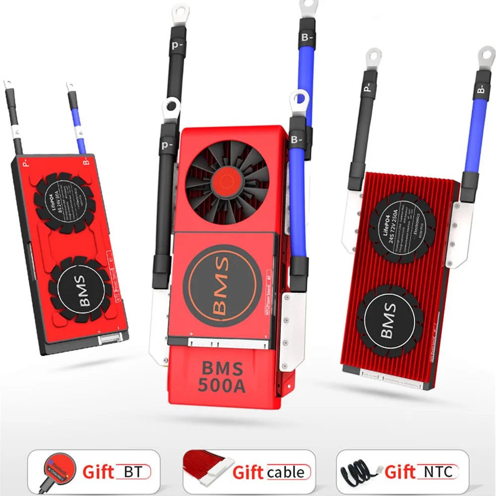 Smart BMS 4s Lifepo4 Bluetooth Lipo 4S~24S 80A~250A USB UART Solar System Storage Batteries Balanceador de Bateria BMS 4s