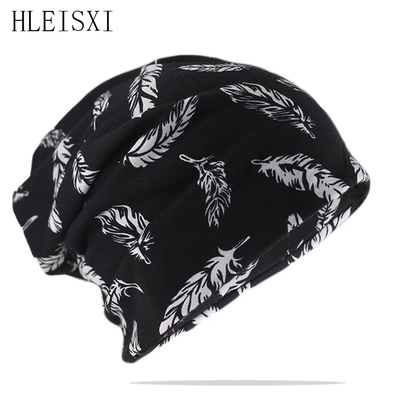 New Fashion Female Spring Beanies Skuliies Autumn Warm Scarf Two Used Girl Floral Hats Brand Outdoor Turban Bone Gorras Beanie