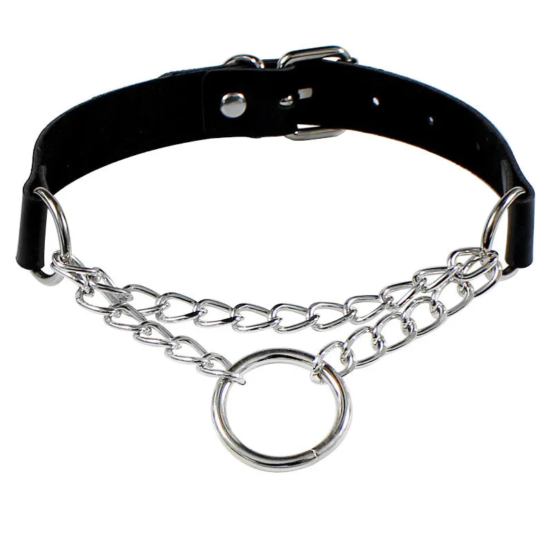 Rock Choker Lock Necklace Layered Chain On The Neck With Lock Punk Jewelry Mujer Key Padlock Pendant Necklace For Women Gift