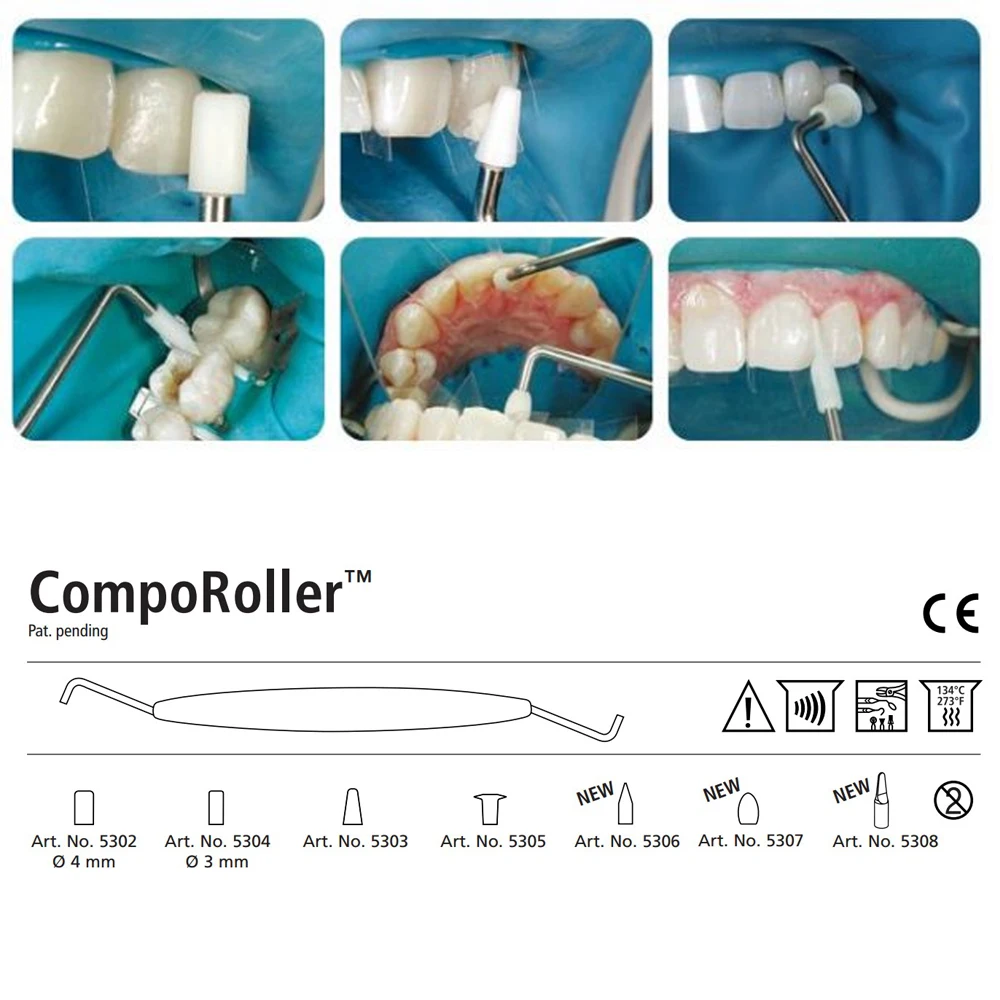 Dental Supplies Kerr Comporoller Assorted Kit Compo roller Dentist Tools For Shaping Teeth Set Resin Spatula Composite Modeling