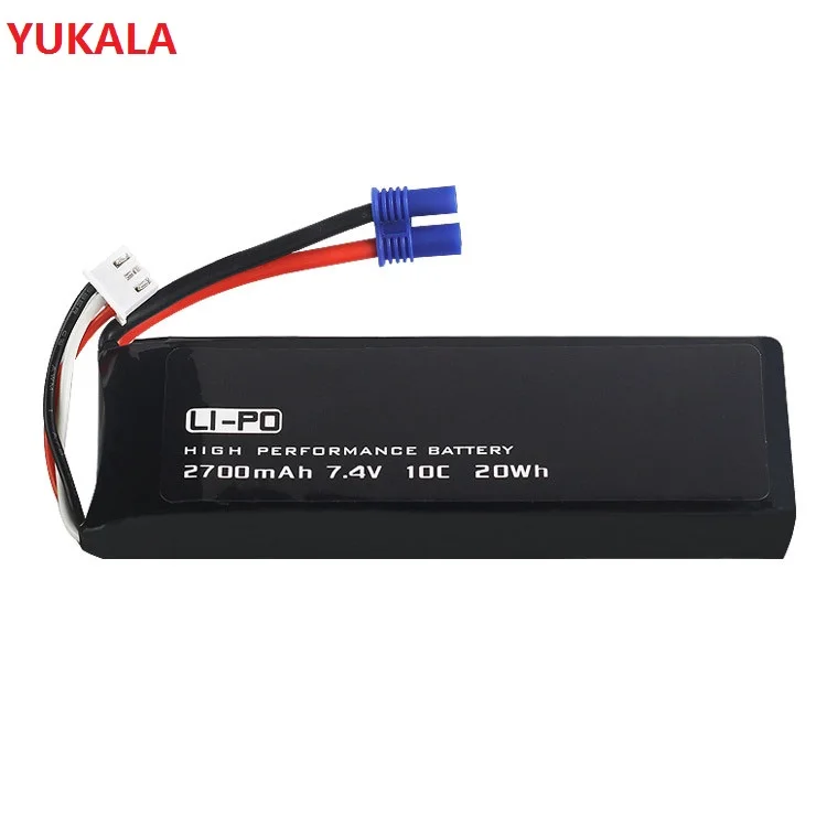 Batería Original de 7,4 V, 2700mAh, 10C, Cargador USB para H501S, H501A, H501M, H501C, X4, RC Quadcopter, piezas de repuesto, H501S-14