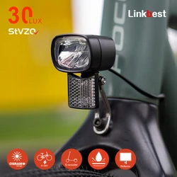 Linkbest-LED headlight for electric bike, ultralight, waterproof, aluminum, 30 Lux, e-bike light