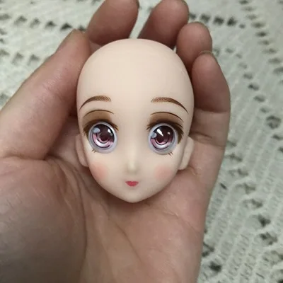 Cabeza de muñeca de Anime para práctica de maquillaje, accesorios para muñecas BJD 1/4 1/6, 30cm/36cm/42cm, 1 pieza