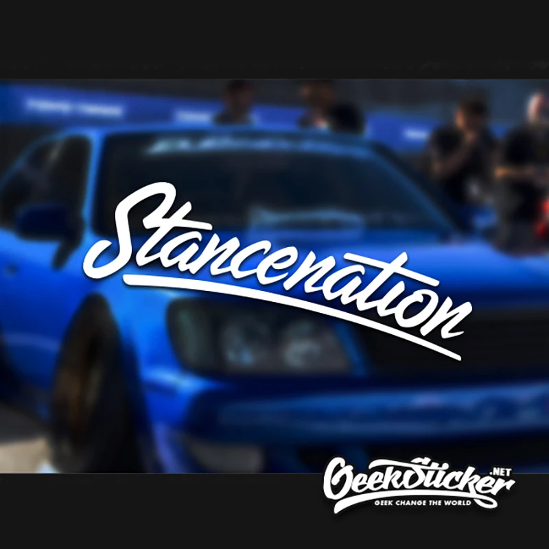 

Stancenation hellaflush Waterproof Auto Car Front Window Windshield Decal reflective Sticker For Mazda Toyota BMW Car Styling