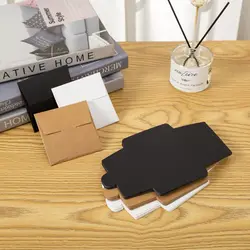 30 Pieces Blank Kraft White Brown Black Earring Necklace Envelope Pouches Gift Box Jewelry Packing Holder Display Organizer