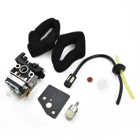혼다 GX25 GX35 Whipper Snipper 트리머 기화기 에어 필터 연료 라인 프라이머 전구 키트 16100-Z0H-825 용 Brushcutter 기화기