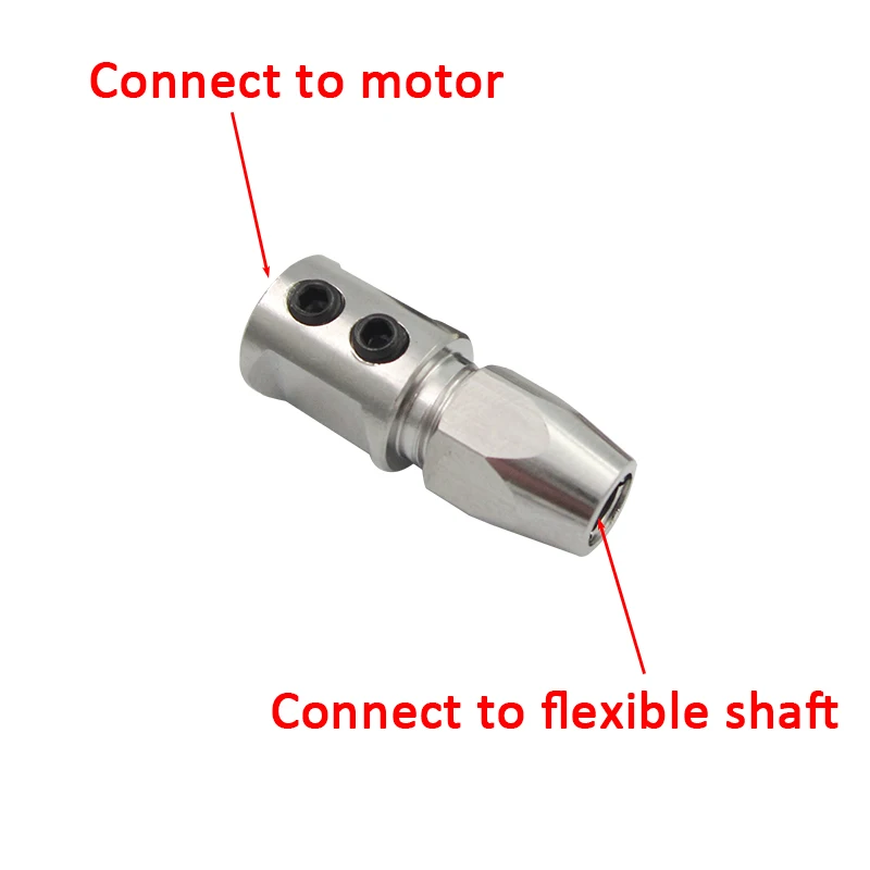 Zdalnie sterowana łódka Rc elastyczne sprzęgło miękka blokada wału 3.18x4mm 4x4mm Flex Collet łącznik do 3.18/4/5mm wał silnika