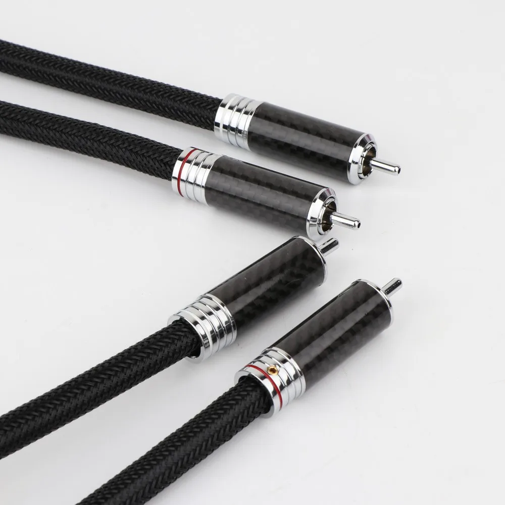 Высококачественный посеребренный аналоговый кабель с разъемом RCA на RCA