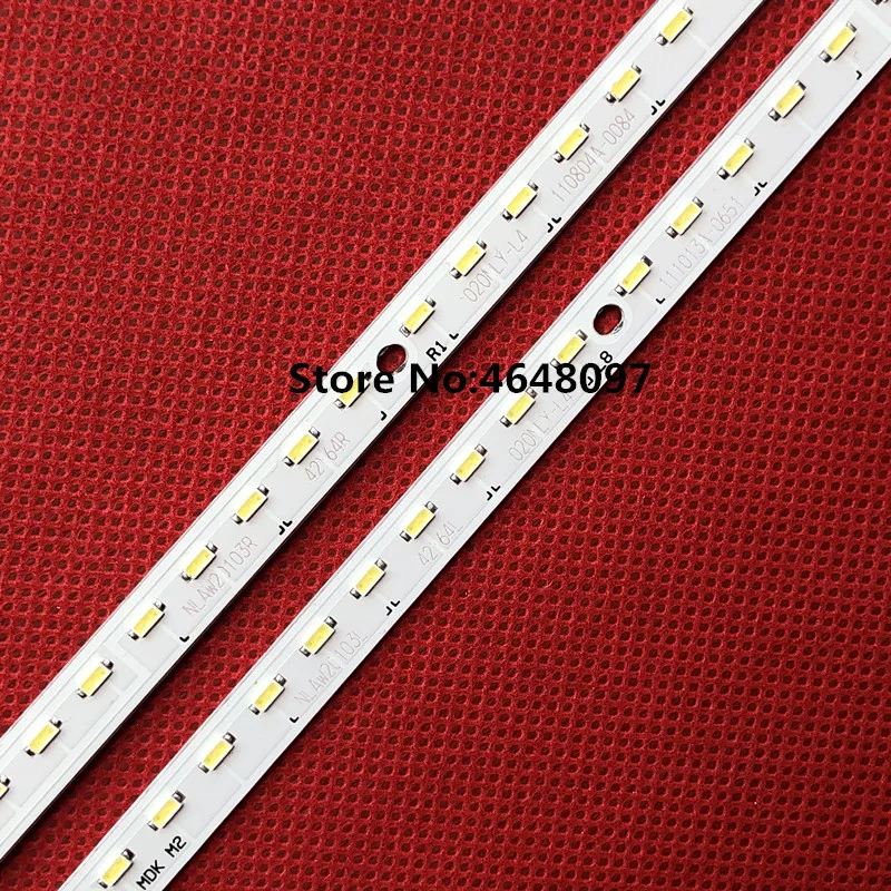 New 5set=10pcs 64LED 475mm LED backlight stirp for TH-L42E30W LG 42F1 42F102 NLAW20103R NLAW20103L 111116A-0354 11063C-0315