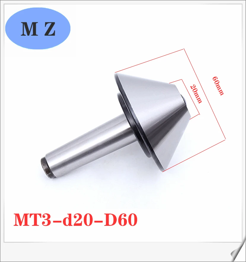 Dedal vivo de cono cónico morse MT3 MT4 mt5, Centro giratorio tipo paraguas, torno CNC de alta precisión