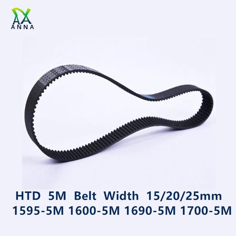 HTD 5M Synchronous Timing Belt C=1595/1600/1690/1700 Width 15/20/25mm 5M1780 HTD5M 1595-5M 1600-5M 1690-5 1700-5M