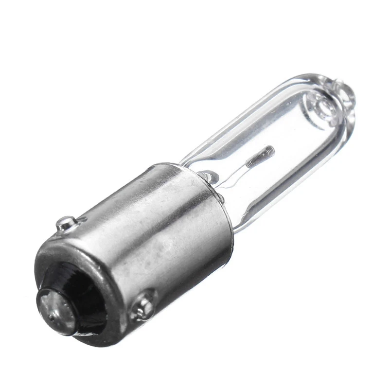 Lámpara halógena de señal de freno para coche, Bombilla de cristal de cuarzo, 12V, 250LM, BAY9S H21W 1156, 1 par