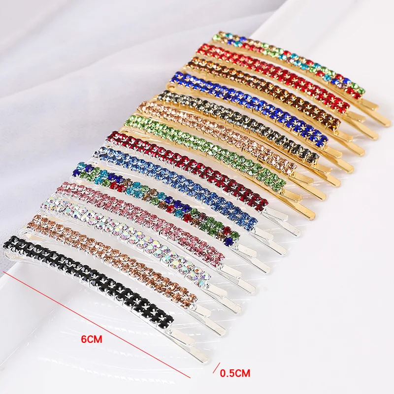 2020 New Elegant Rhinestone Hairpins Women Girls Hair Clips Pin Accessories Hair Ornaments Hairclip Hairgrip Barrettes Headdress