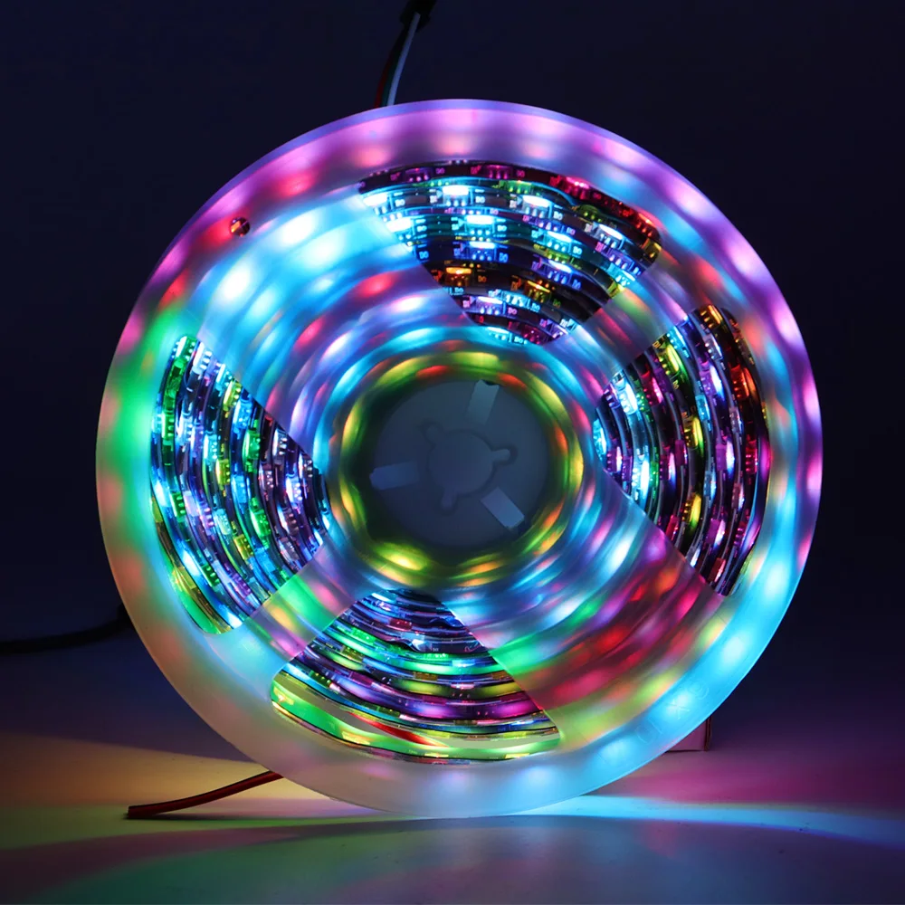 

WS2813 (5V) WS2815(12V) WS2812B Updated Smart RGB Led Strip Individually Addressable Dual Signal 30/60/144 Leds/m