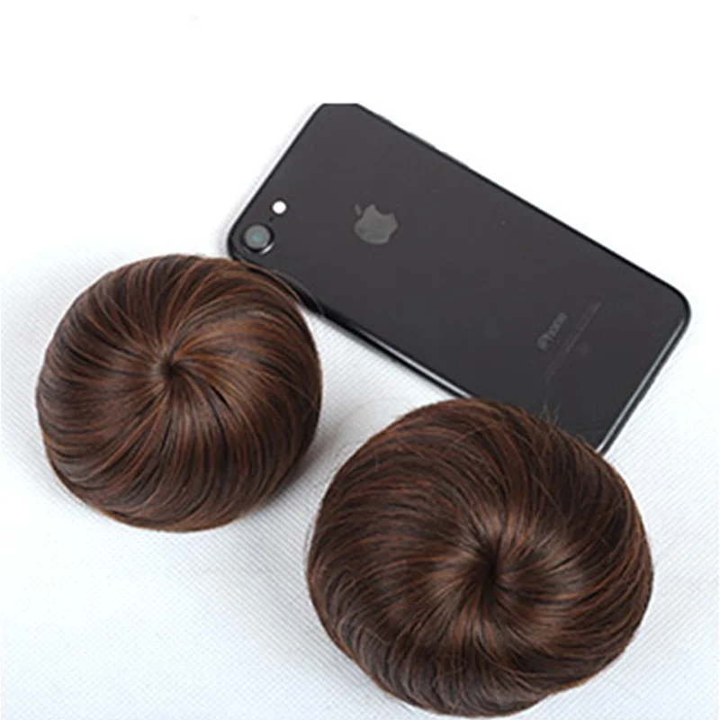 Lupu-elástico de coque para cabelo sintético, prendedor para cabelo, fibra de alta temperatura, rabo de cavalo, acessórios para cabelo