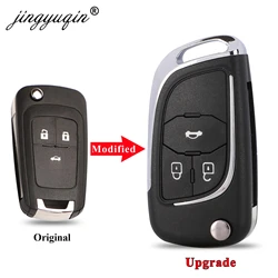 2/3/45B Modified Flip Remote Car Key Shell For Chevrolet Cruze Epica Lova Camaro Fit Buick Opel Vauxhall Insignia Astra Fob Case