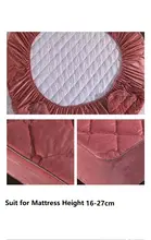 Plush Quilted Mattress Cover for King Queen Bed #4