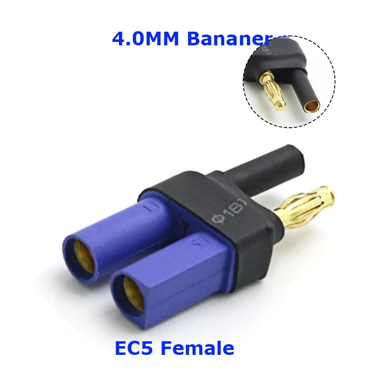 2er-Set Adapter XT30 XT60 XT90 Traxxas T-Stecker Deans EC5 EC3 Buchse auf Stecker HXT 4MM Steckverbinder RC Lipo Akku Steuerungsteile DIY – Detail 4