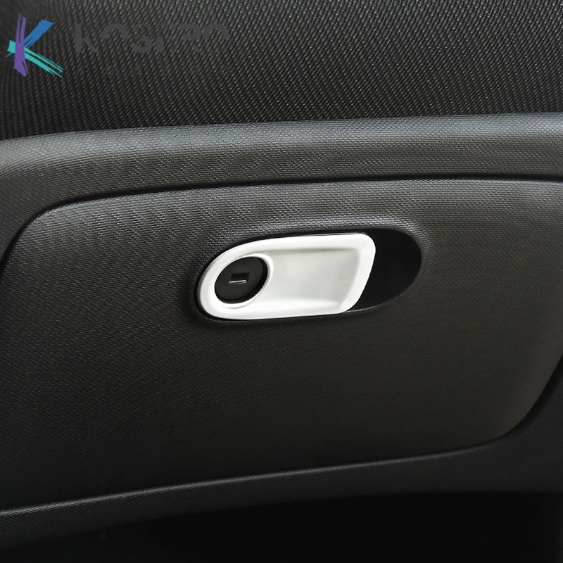 Car Interior Glove Box Handle Cover Sticker Decoration Strip For Mercedes Smart 453 Fortwo Forfour Car Styling Accessories view 3