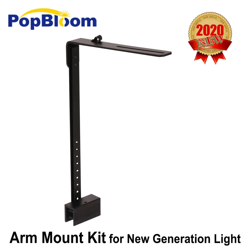 

PopBloom LED aquarium fish lighting arm mounting kit led lighting accessory mounting instal way silver arm mounting kit