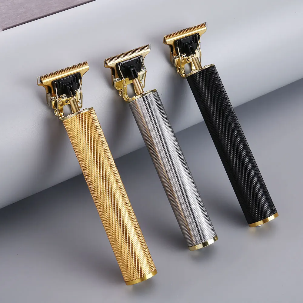 Aparador de cabelo e barba, elétrico, recarregável, masculino, máquina portátil para cortar penteados, máquina de corte profissional