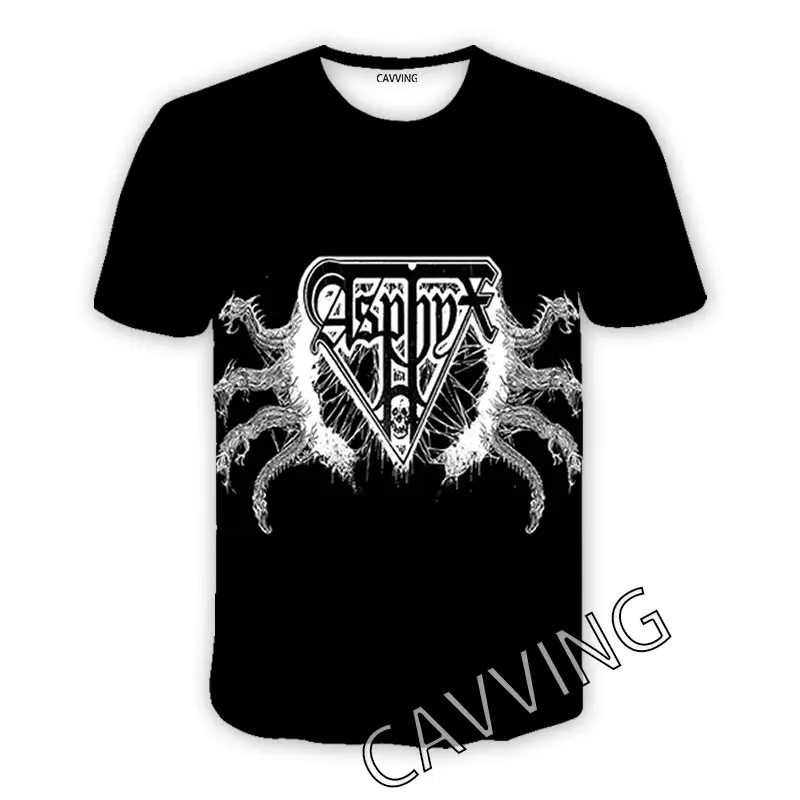CAVVING 3D Printed ASPHYX Band Casual T-shirts Hip Hop Tee Shirts Harajuku Styles Tops Clothing for Men/women