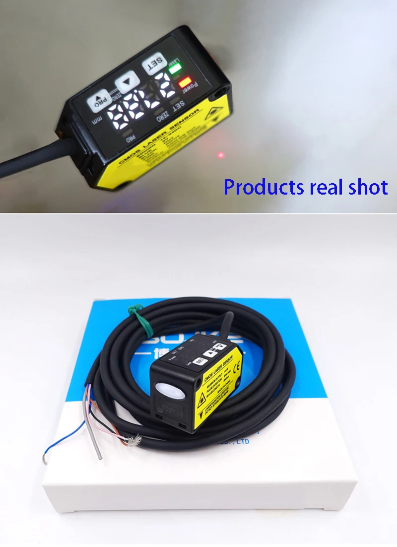 Accuracy 0.01mm switch sensor rs485 analog quantity laser sensor displacement ranging sensor measuring distance sensor