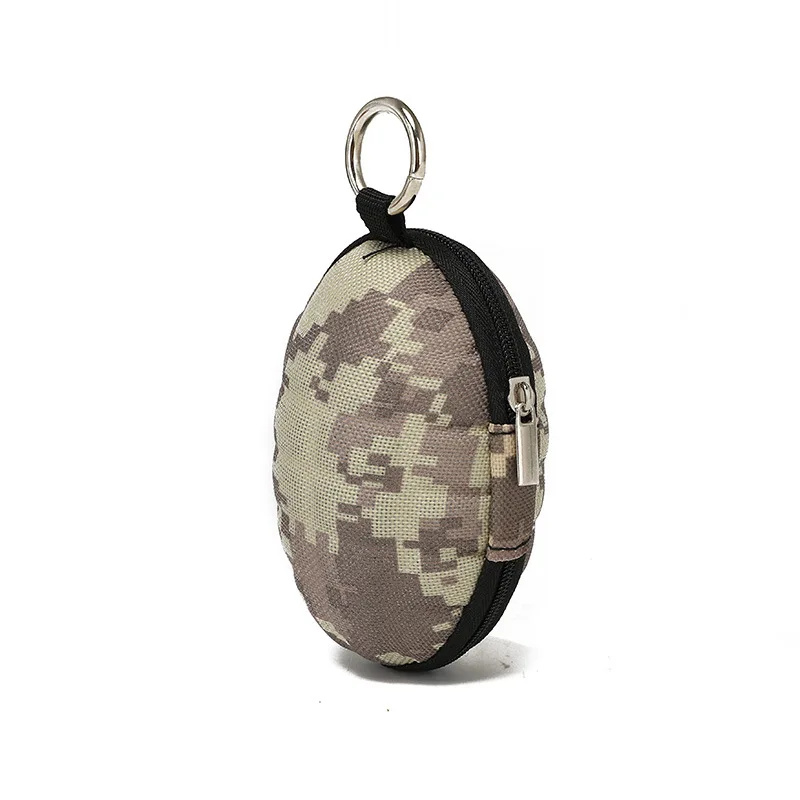 Grenade Style Pouch, Professional Coin Purse Keychain Case, Small EDC Pouch Holder for Money Change, Keys, Earphone Bag Pocket.