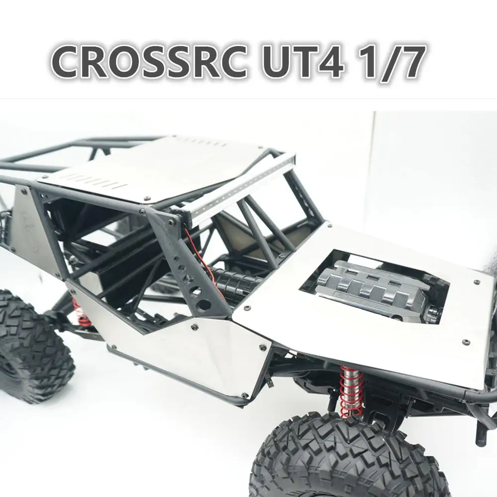 Stainless steel armor body plate  for CROSSRC UT4 1/7 Rock Crawler RC CAR PARTS