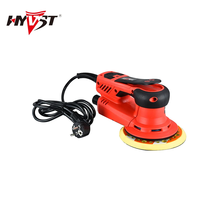 Imagem -05 - Hyvst 350w Multi-função Lixadeira Orbital Aleatória Brushless Velocidade Variável com Fio Lixadeiras Orbitais para Acabamento Cantos Carro Madeira