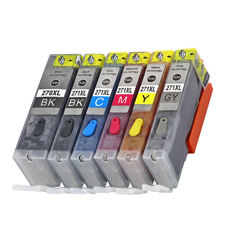 Compatible For Canon PGI270 CLI 271 Refillable ink cartridge PGI270 CLI271 for Canon PIXMA MG7720 TS9020 TS8020 printer