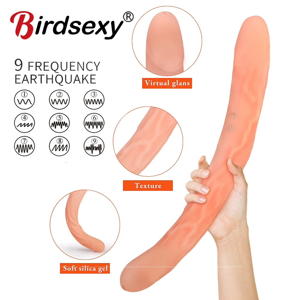 Super Long Dildo Vibrators for Women Strapless Strapon Vibrator for Lesbian Double Penetration Sex Shop for Couples Vibrators