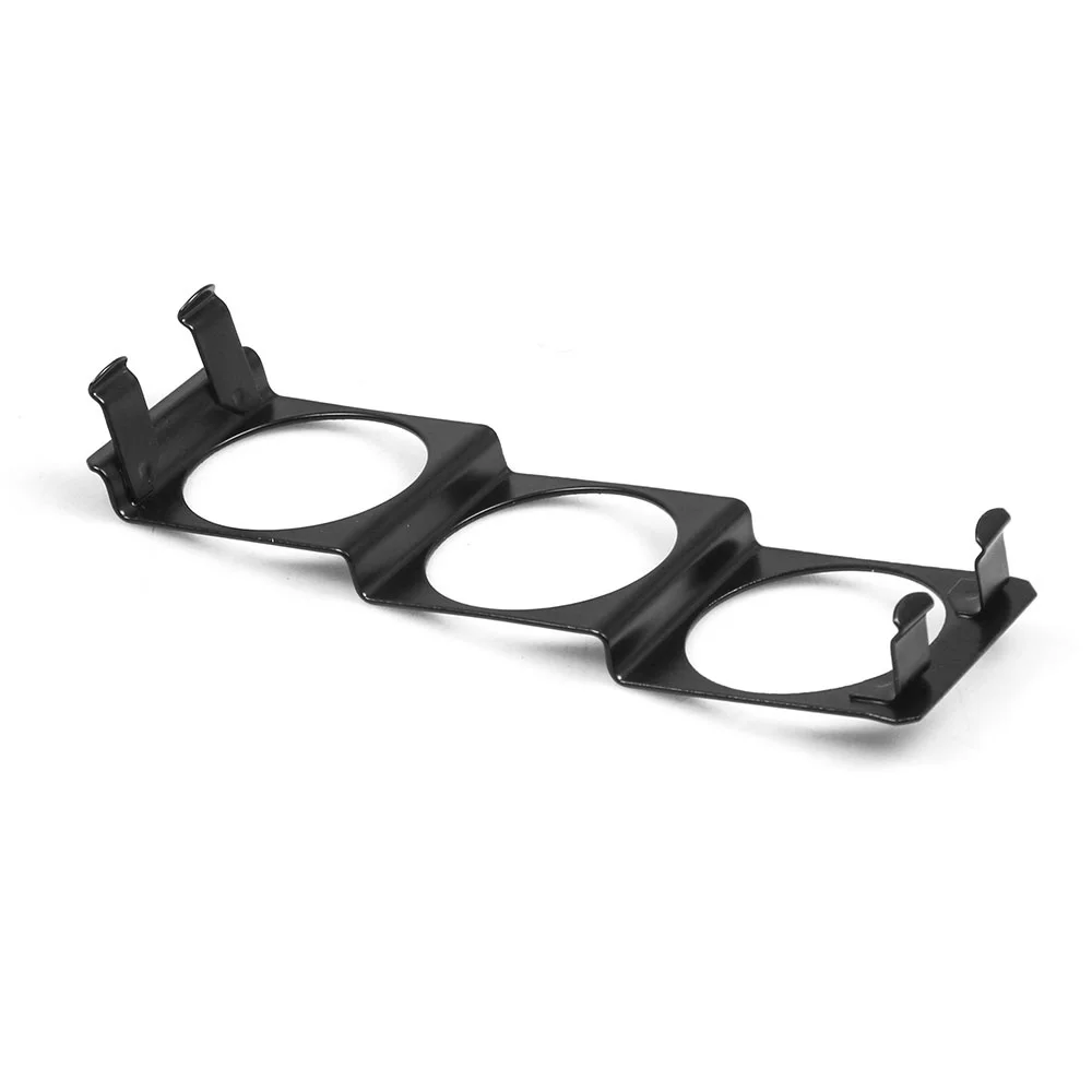 52mm 3-otworowy pojedynczy gniazdo radia DIN Pod potrójny miernik do montażu panelowego czarny 2-calowy TT 102259 -BK — zdjęcie 6