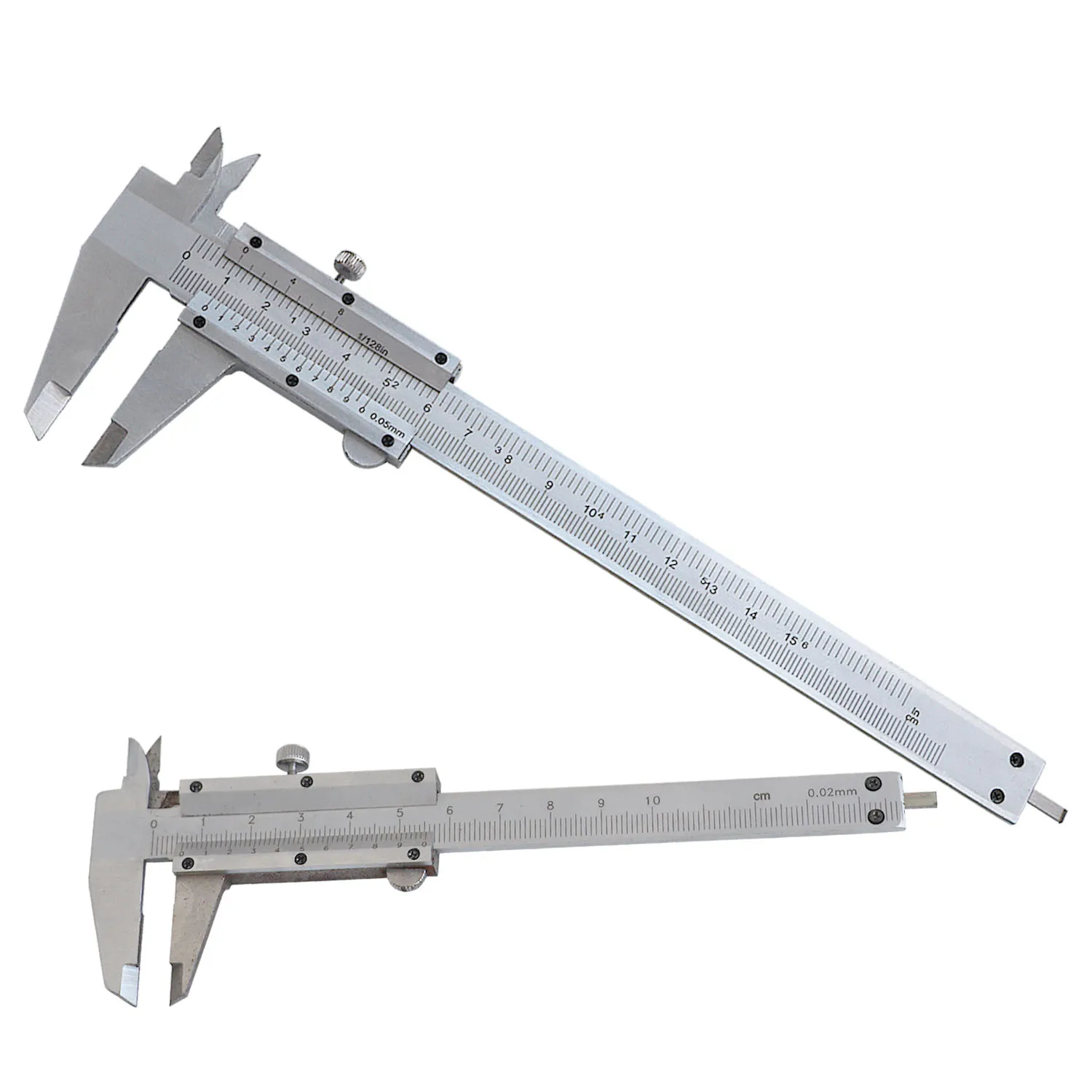 Calibrador Vernier de acero inoxidable de 100/150mm, herramienta de medición duradera, calibrador para mediciones de precisión, trabajo estable