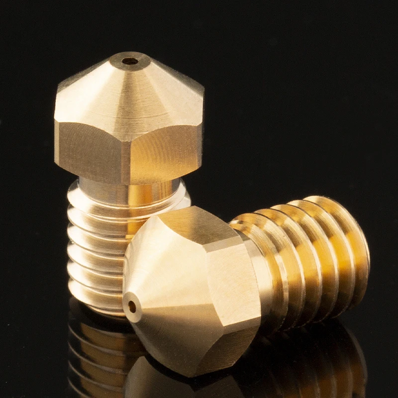 High Quality Series Brass V6 Nozzles for 3D Printer 0.4mm M6 Threaded Nozzle for Titan Extruder 3D Nozzles V5 V6 J-Head Hotend