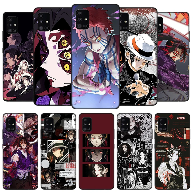 Demon Slayer Kibutsuji Muzan Case Coque For Samsung Galaxy A52 A72 A71 A51 A41 A31 A70 A50 A40 A30 A20E A10 A6 A7 Phone Shell Co