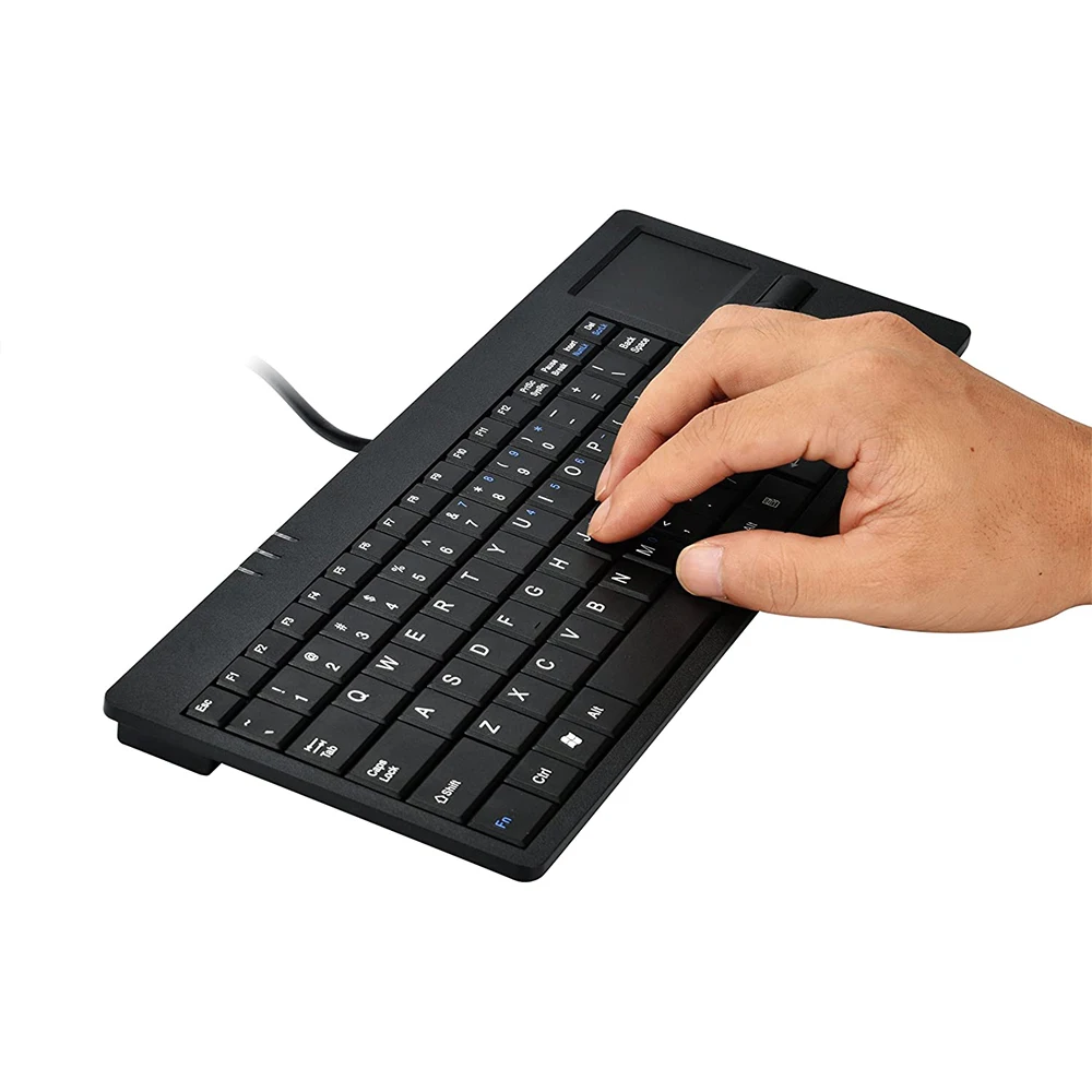 New Style Desktop Wired Silm keyboard With Integrated Touchpad And One USB-HUB For PC computer