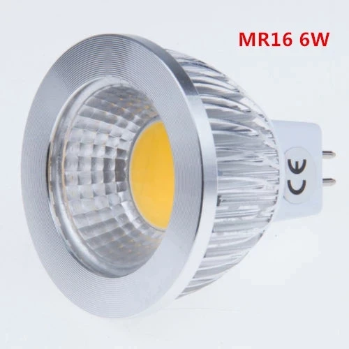 New High Power Lampada Led MR16 GU5.3 COB 6w 9w 12w Dimmable Led Cob Spotlight Warm Cool White MR16 12V Bulb Lamp GU 5.3 220V