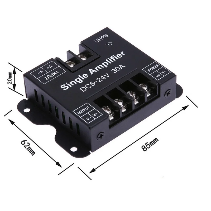 DC 5V-12V 30A Led Signal Verstärker Dimmer Erhalten Monochromatische Signal Von EINEM LED-Dimmer und Senden zu Einem Anderen Satz von LED Quellen