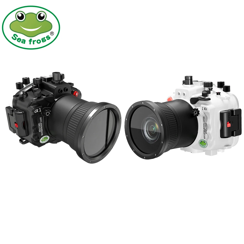 Seafrogs Diving Housing Case For Sony α1 With Wide-Angle Lens IPX8 Waterproof Camera Rubber Cover Box For Diving-depth 40m/130ft