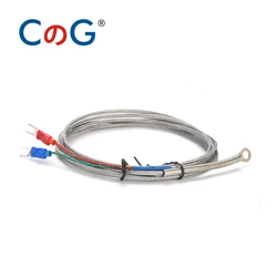 CG 5mm Hole 1m 2m 3m 5m Washer Gasket Type Probe K J Temperature Thermo Sensor Cable for Industrial Temperature Controller