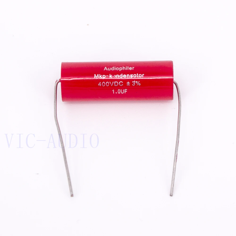 Audiophiler-Mkp 커패시터 1.0uf 400V DC 3% HIFI 발열 무전기 커패시터 오디오 커패시터 커플 링 주파수 분할, 1.0 미크로포맷